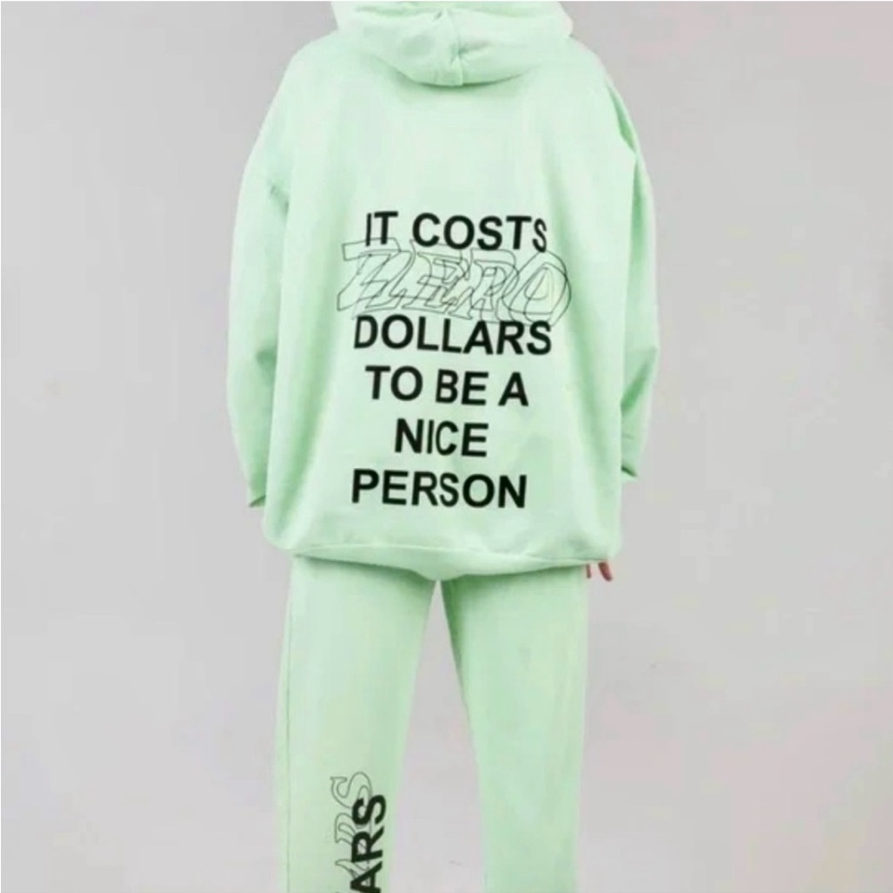 The Mayfair Group’s “It Costs ZERO dollars to be a nice person” Graphic Hoodie! - Picture 6 of 9